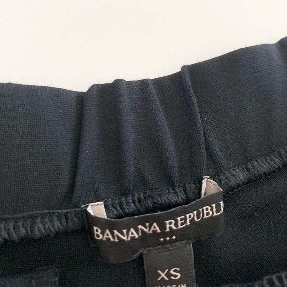 BANANA REPUBLIC HIGH WAIST WIDE LEG PANTS WITH POCKETS - BLACK - Picture 5 of 6